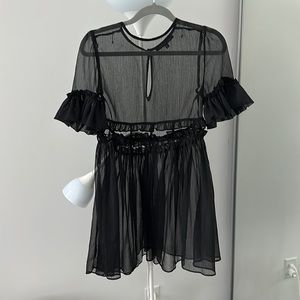 see through babydoll dress